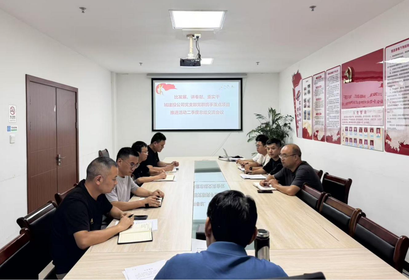 比發(fā)展、講奉獻、重實干：城建投公司開展黨群攜手重點項目推進活動二季度總結交流會